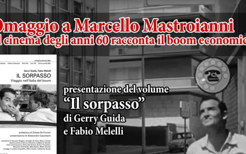 FONTANA LIRI/CULTURA – Omaggio a Marcello Mastroianni, domani pomeriggio la presentazione del volume “Il Sorpasso”