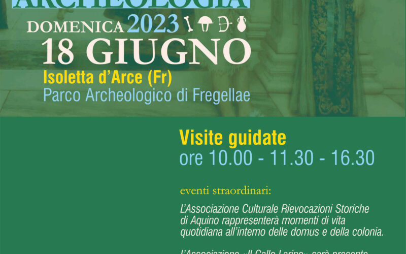 ARCE – “Giornate Europee dell’Archeologia 2023”: Il Parco Archeologico di Fregellae è presente