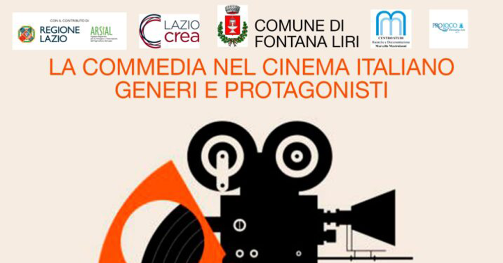 EVENTI – “La commedia nel cinema italiano”: generi e protagonisti. Un convegno a Fontana Liri con illustri ospiti