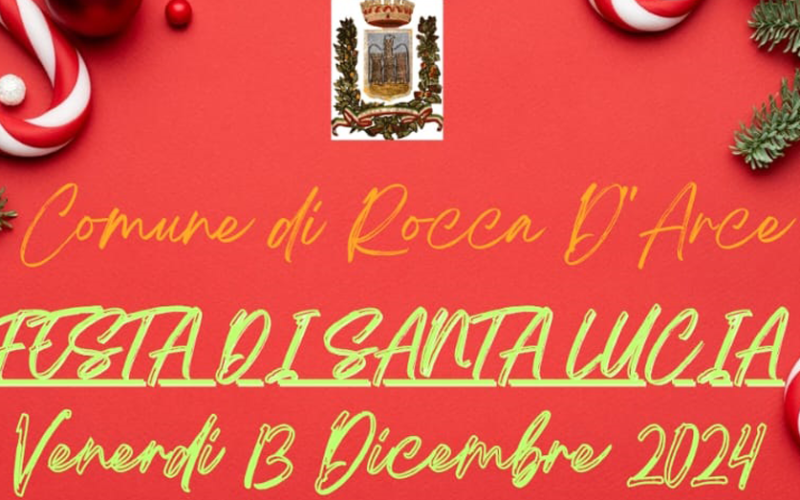 ROCCADARCE/EVENTI – 13 dicembre, i tradizionali festeggiamenti di santa Lucia a Roccadarce