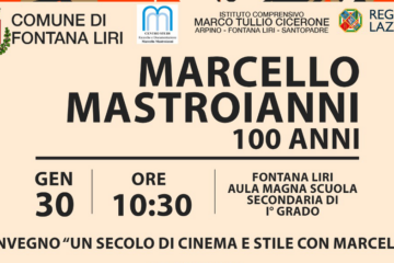 FONTANA LIRI – Marcello Mastroianni 100 anni: “Un secolo di cinema e stile con Marcello”